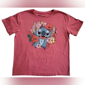 Disney Kids Stitch Graphic T-Shirt - Red